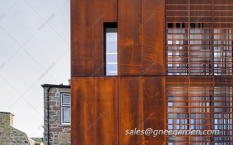 Sustainable Style Corten Steel Wall Facade Sustainable Style Corten Steel Wall Facade