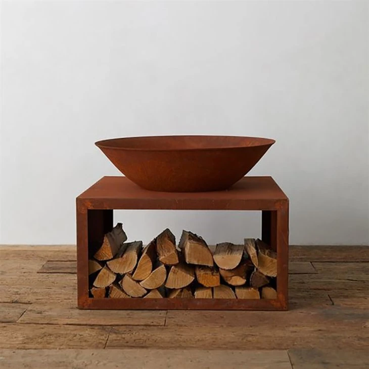 Corten Steel Designer Garden Heat Fire Pits