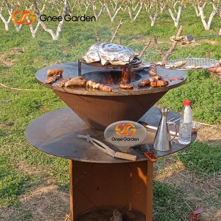 High Quantity Corten Steel Barbecue Grill
