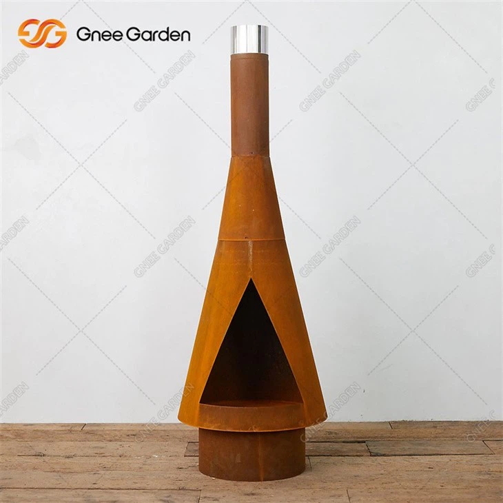 Metal Outdoor Fire Pit Garden Fireplace