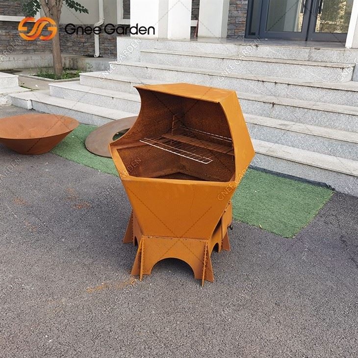 New Trends BBQ Corten Steel Barbecue Grill