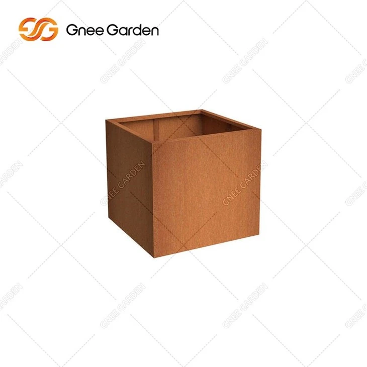 Corten Steel Outdoor Corten Steel Flower Pot