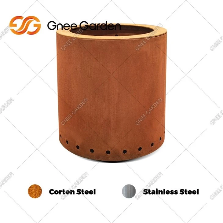 Patio Camping Wood Burning Corten Steel Outdoor Fire Pit