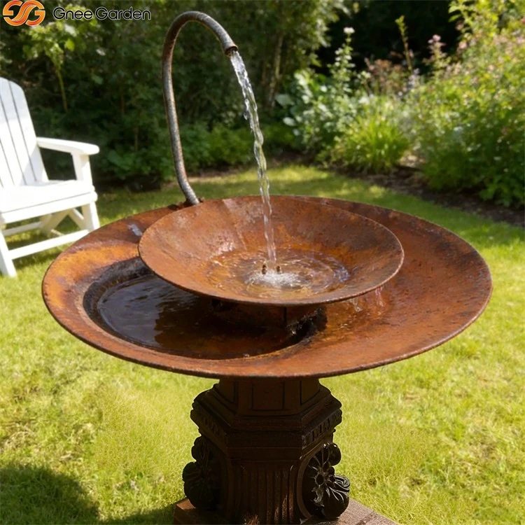 Outdoor Corten Water Feature Bowl Outdoor Corten Water Feature Bowl