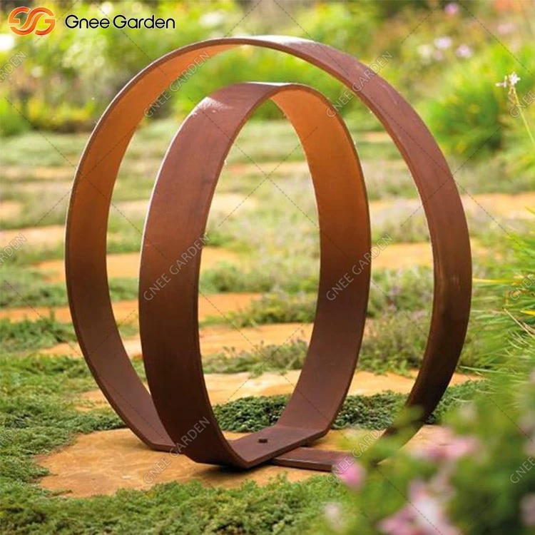 Weathered Corten Steel Garden Art Weathered Corten Steel Garden Art