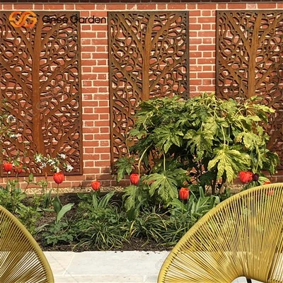 Metal Garden Modern Panels Screen